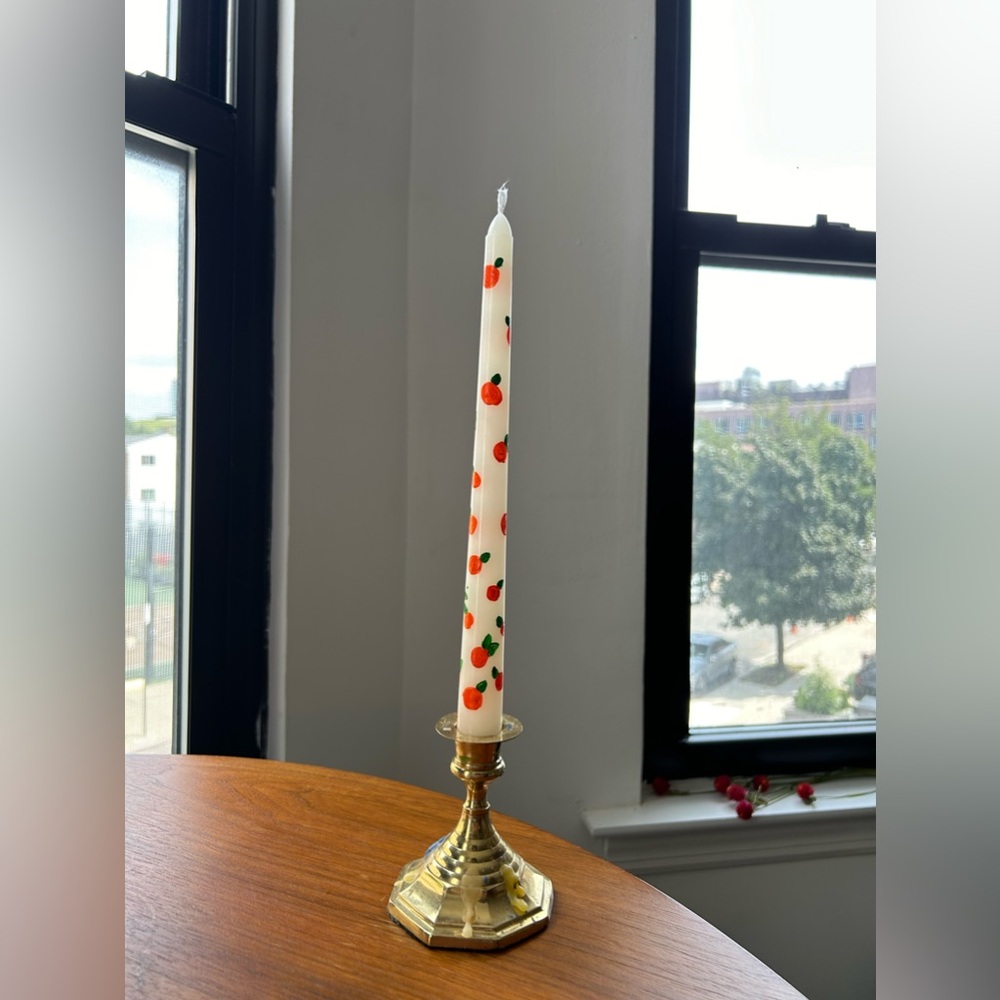 Hand Painted Candlesticks 🕯️- Oranges 🍊 - Picture 4 of 4